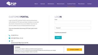 Customer Portal Login - P2P - P2P mailing