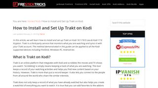 How to Install and Set Up Trakt on Kodi - Fire Stick Tricks