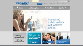 Mobile phone, broadband internet, home phone, pay TV | TransACT ...