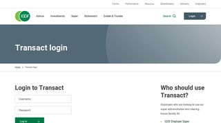 Transact login - IOOF