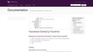 TransAction Central by TransFirst - Foxy Wiki