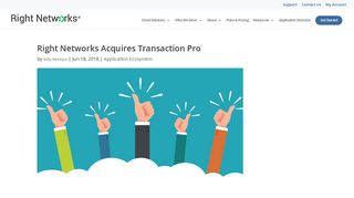 Right Networks Acquires Transaction Pro - Right Networks