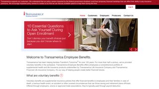 Transamerica Employee Benefits Home