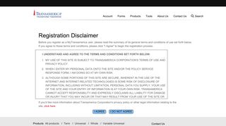 Registration Disclaimer - Transamerica