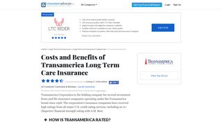 Reviews: Transamerica Long Term Care Insurance