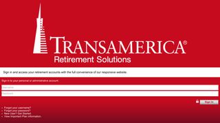 View the mobile website - Transamerica Retirement Solutions