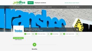 Jobs | Pièces d'auto Transbec inc. | Corporate profile | jobillico.com