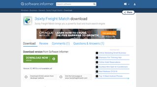 Download 3sixty Freight Match by TransCore