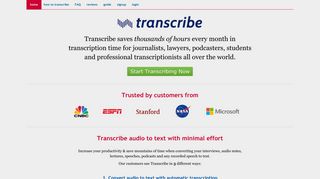 Transcribe - transcription software for converting audio to text