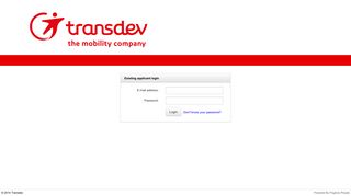 Applicant sign in - Transdev - PageUp