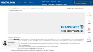 Transfast Remittance - Send Money to India from USA | International ...