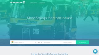 Send money to India with the lowest cost remittance - Transfast