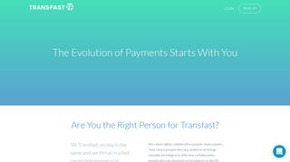 Career oppurtunities at the evolution of payments with Transfast