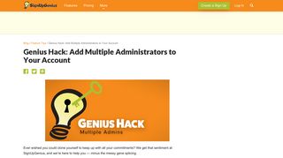 Genius Hack: Add Multiple Administrators to Your ... - Sign Up Genius