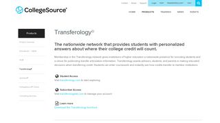 Transferology – CollegeSource, Inc.