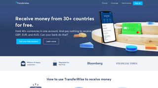 Receive money for free with a borderless account. - TransferWise