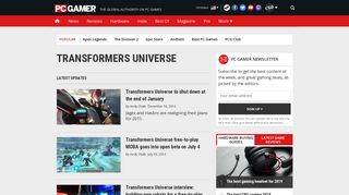 transformers universe | PC Gamer
