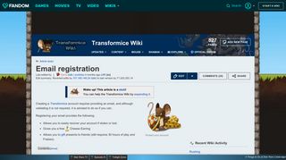 Email registration | Transformice Wiki | FANDOM powered by Wikia