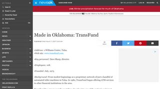 Made in Oklahoma: TransFund - NewsOK
