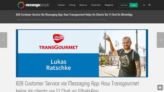B2B Customer Service via Messaging App: How Transgourmet helps ...
