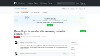 Cannot login to transifex after removing my twitter account. · Issue ...