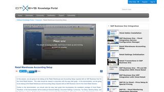 Retail Warehouse Accounting Setup - CitiXsys Knowledge Portal
