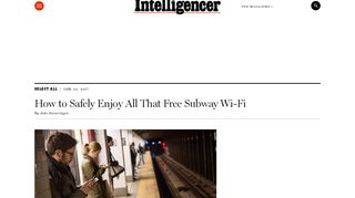 How to Use NYC Subway Wi-Fi - New York Magazine