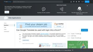 Can Google Translate be used with login into a forum? - Web ...