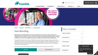 Now Recruiting - Translink