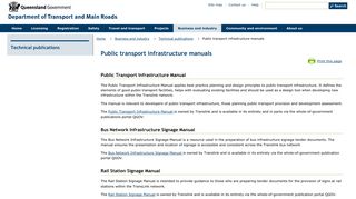 Public transport infrastructure manuals (Department of Transport and ...