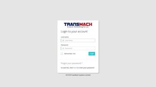 Login - TransMach Systems Limited