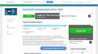 Access transmath.voyagersopris.com. Login