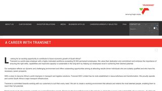 Careers A Career with Transnet