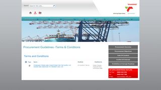 Terms & Conditions - Transnet Port Terminals