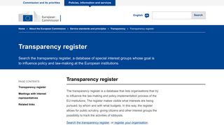 Transparency register | European Commission