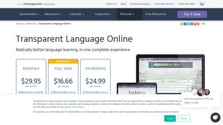 Learn a Language Online - Transparent Language Online