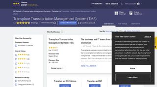 Transplace Transportation Management System (TMS) Enterprise IT ...