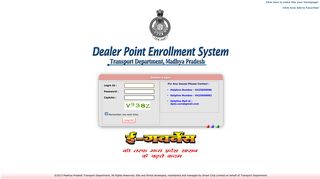 Dealer Point Enrollment System - Madhya Pradesh Transport ...