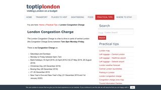 London Congestion Charge | Price, Hours and Where to Pay
