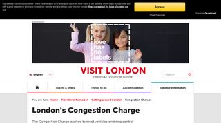 London's Congestion Charge - Getting Around London - visitlondon ...