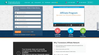 Login to Earn Online | Affiliate Partner Program | Transtutors