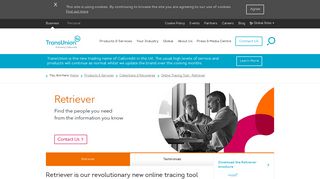 Retriever - Online Tracing Tool | TransUnion (formerly Callcredit)