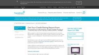 Credit report - Callcredit Information Group