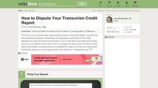 How to Dispute Your Transunion Credit Report: 11 Steps