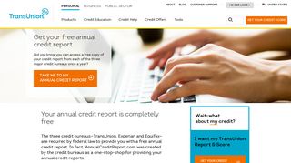 Free Annual Credit Report | TransUnion