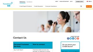 Contact Transunion Customer Services | TransUnion HK