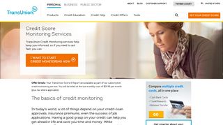Credit Monitoring Services | TransUnion
