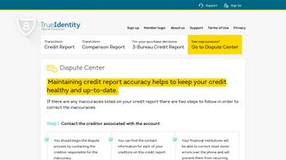 Online Personal Credit Reports & Credit Scores - TransUnion Credit ...