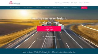 Freight exchange: forwarders and carriers l Teleroute