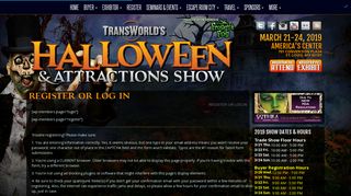 Register or Log In - TransWorld's Halloween & Attractions Show
